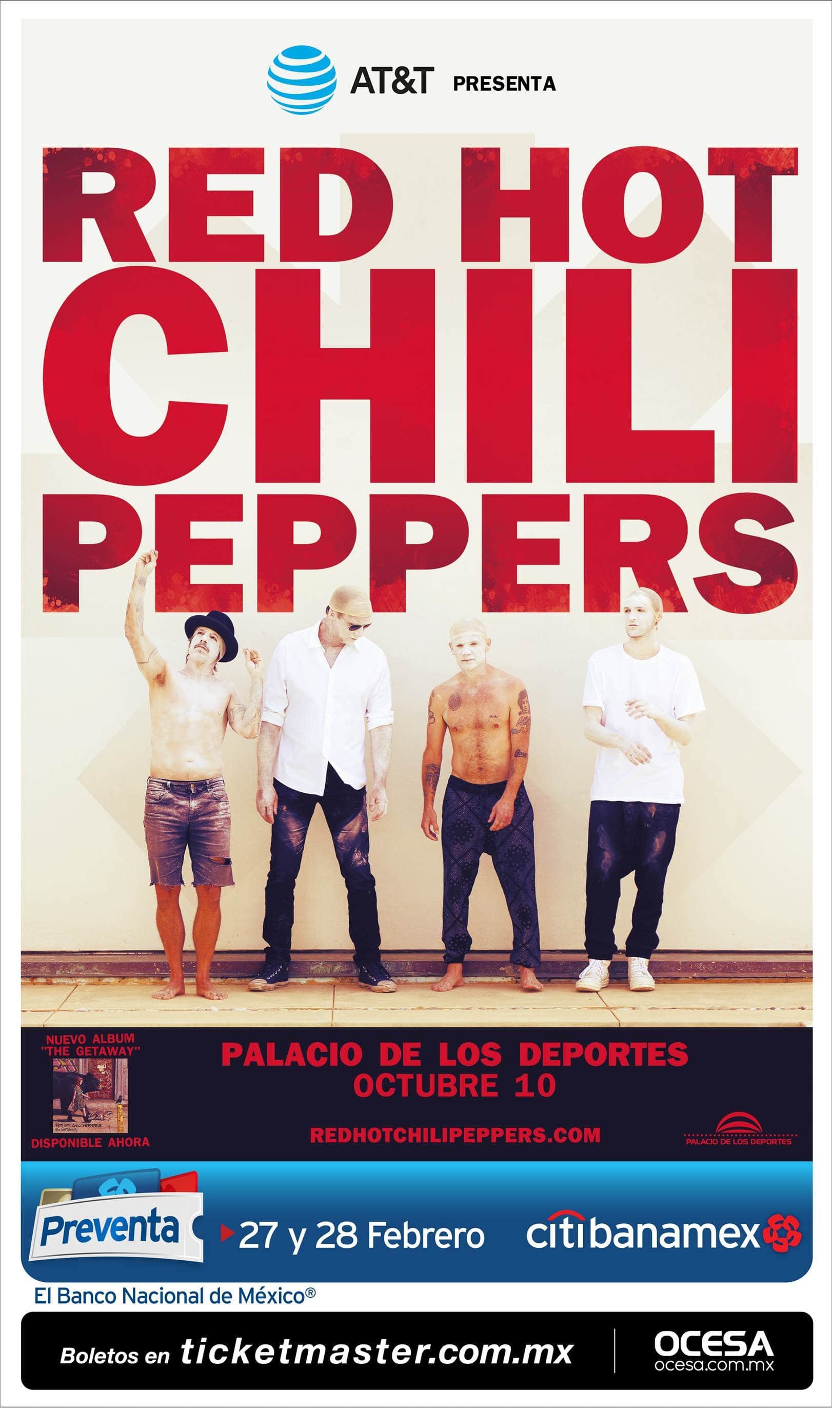 red hot chili peppers palacio de los deportes