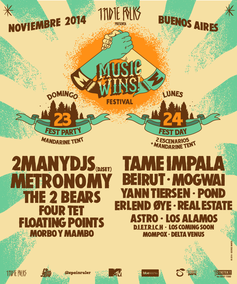 Music Wins Festival 2014 en Argentina Indie Rocks!