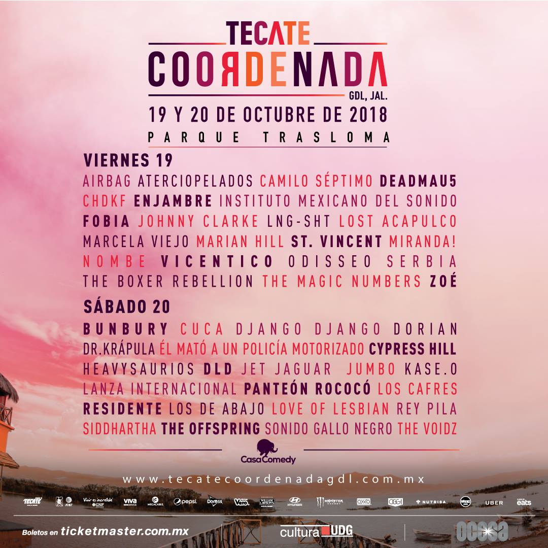 El festival Coordenada 2018 anuncia cartel