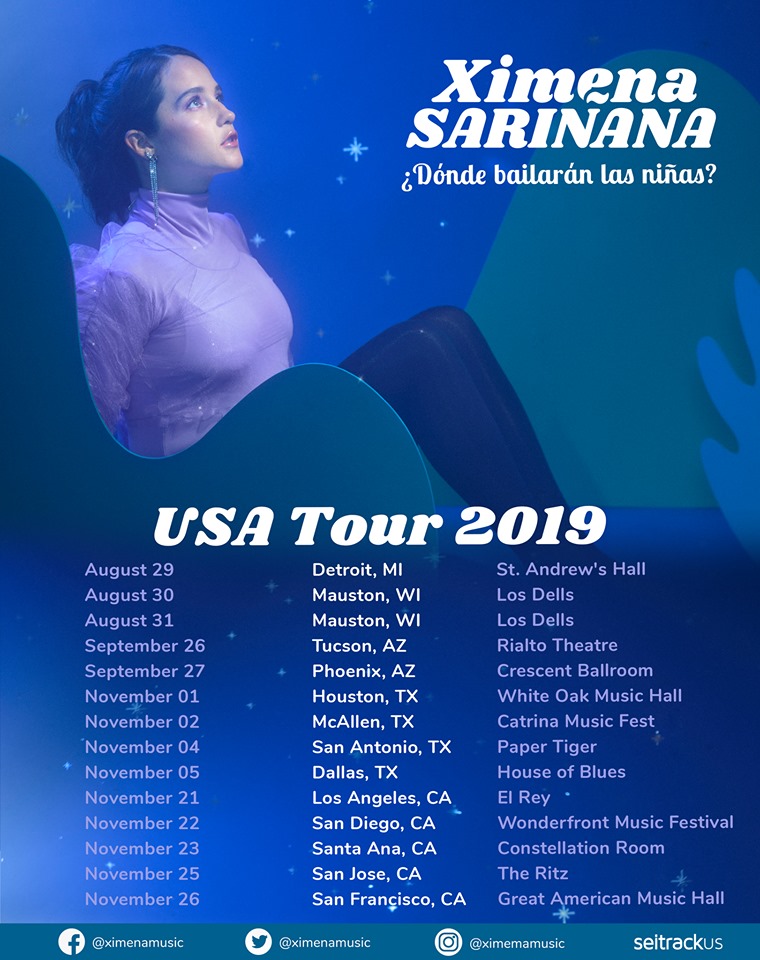 Ximena Sariñana de tour por Estados Unidos