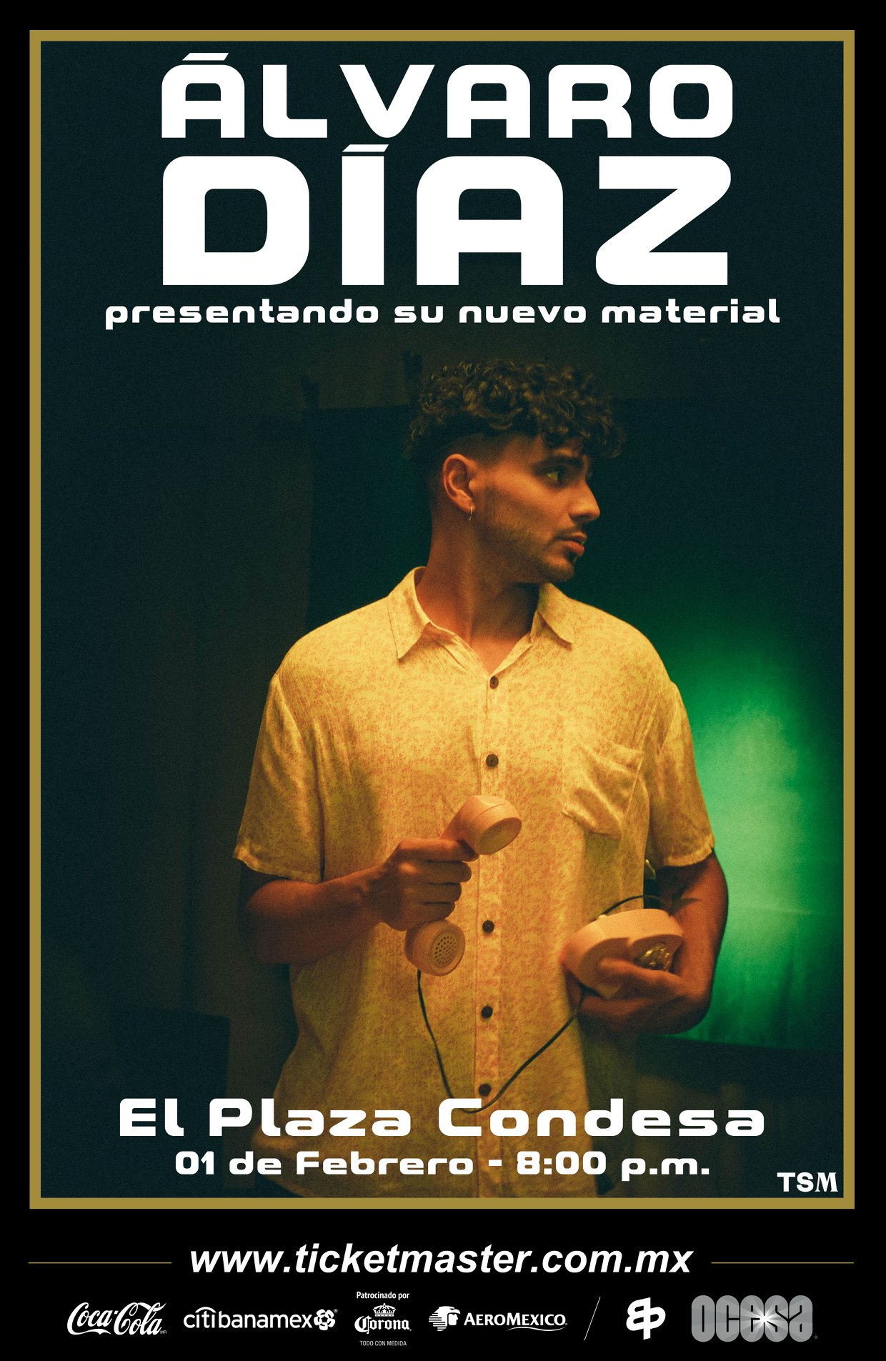 Álvaro Díaz ofrecerá concierto en El Plaza Condesa