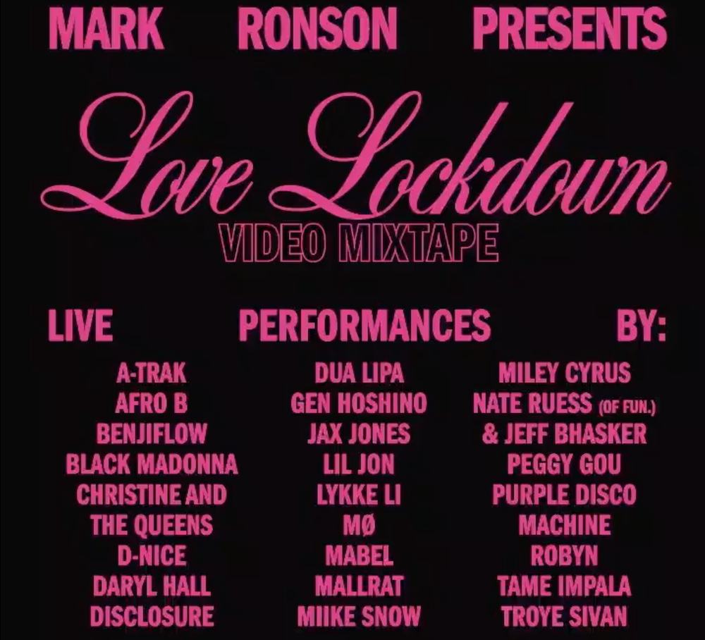 Mark Ronson - Love Lockdown