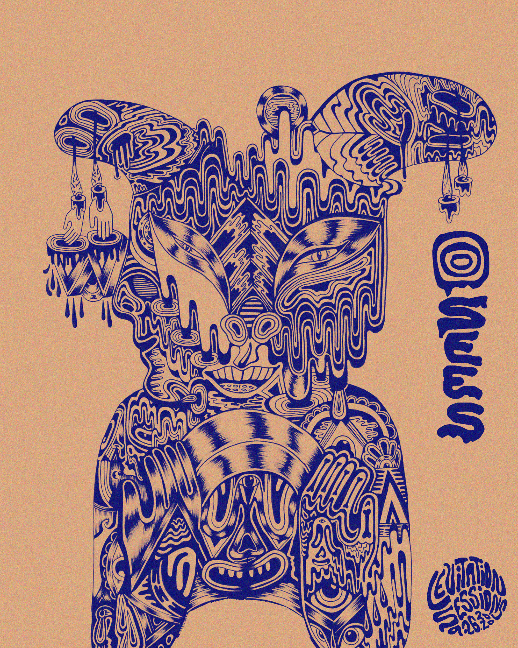 POSTER_Levitation-Sessions_OSEES_art-by-Isis-Fisher