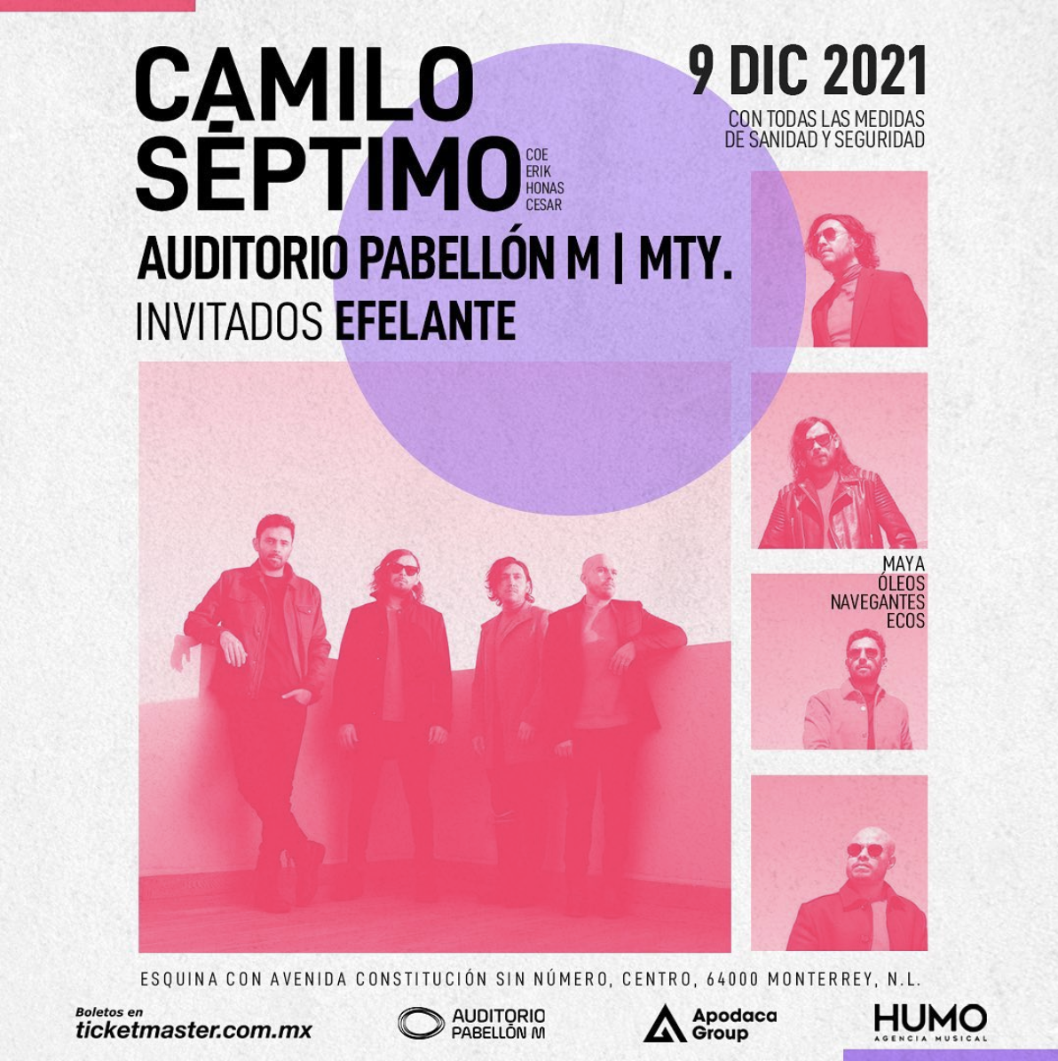 Camilo Séptimo ofrecerá concierto en el Auditorio Pabellón M