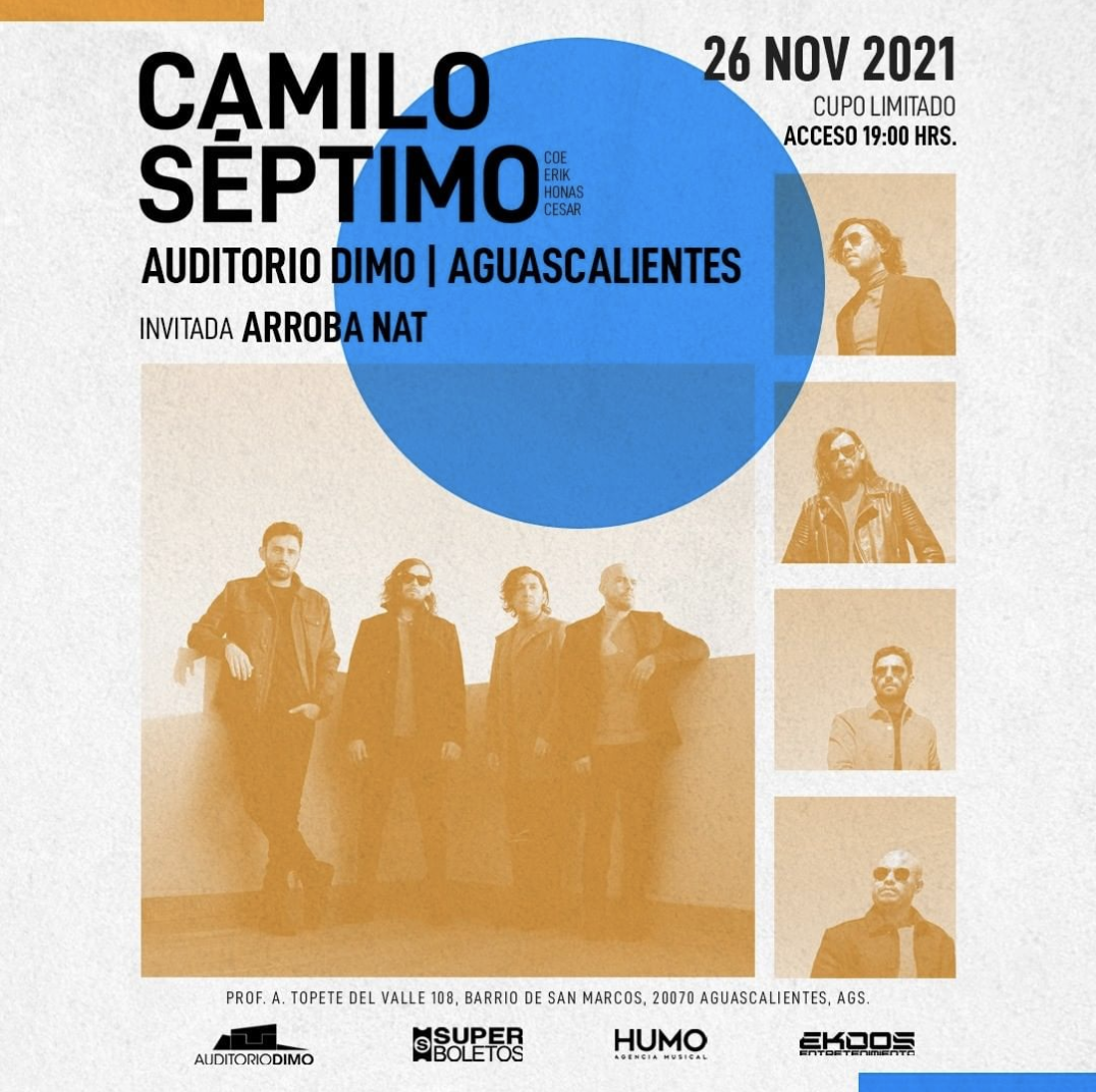 Camilo Séptimo se presentará en el Auditorio Dimo