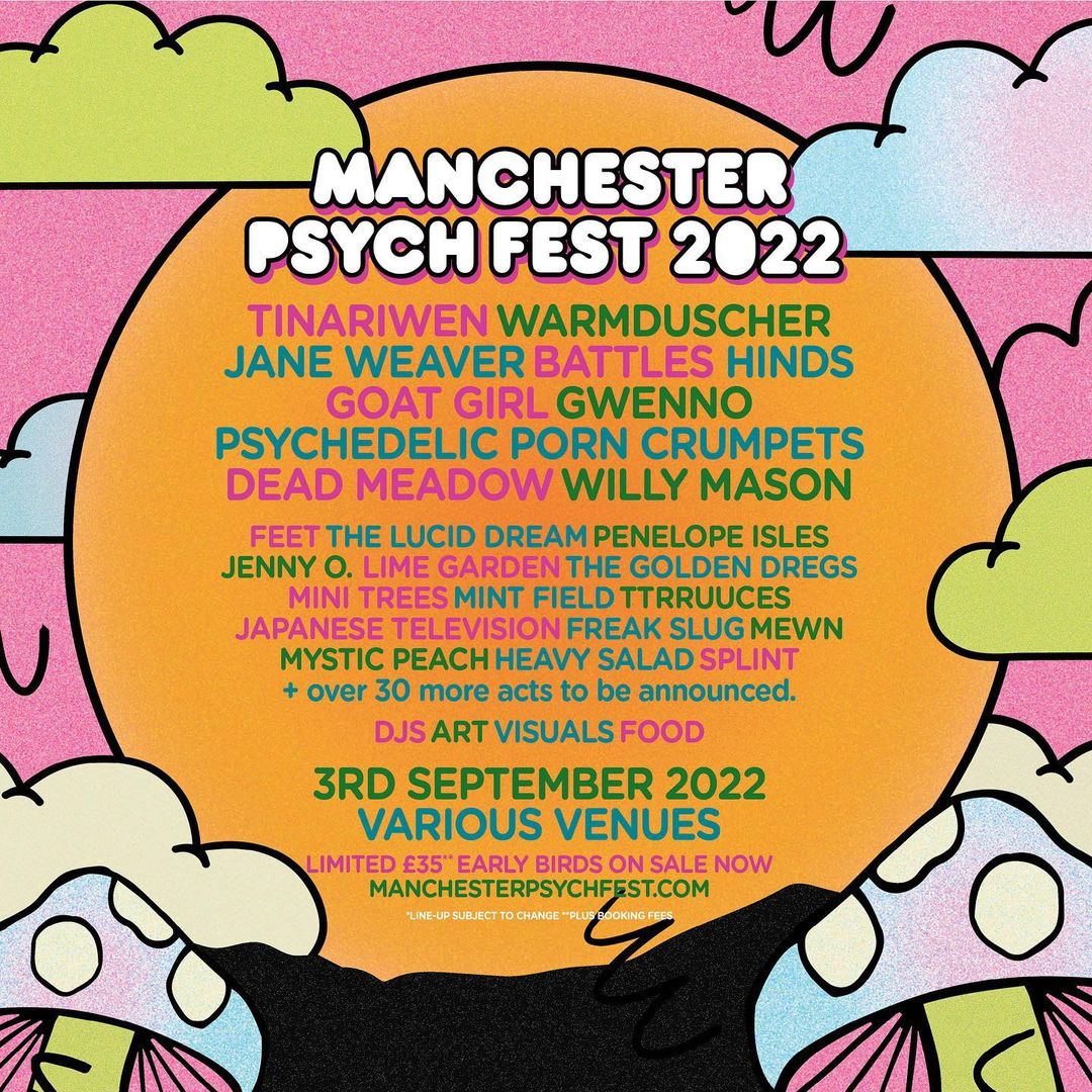 Manchester Psych Fest 2022 (Flyer)