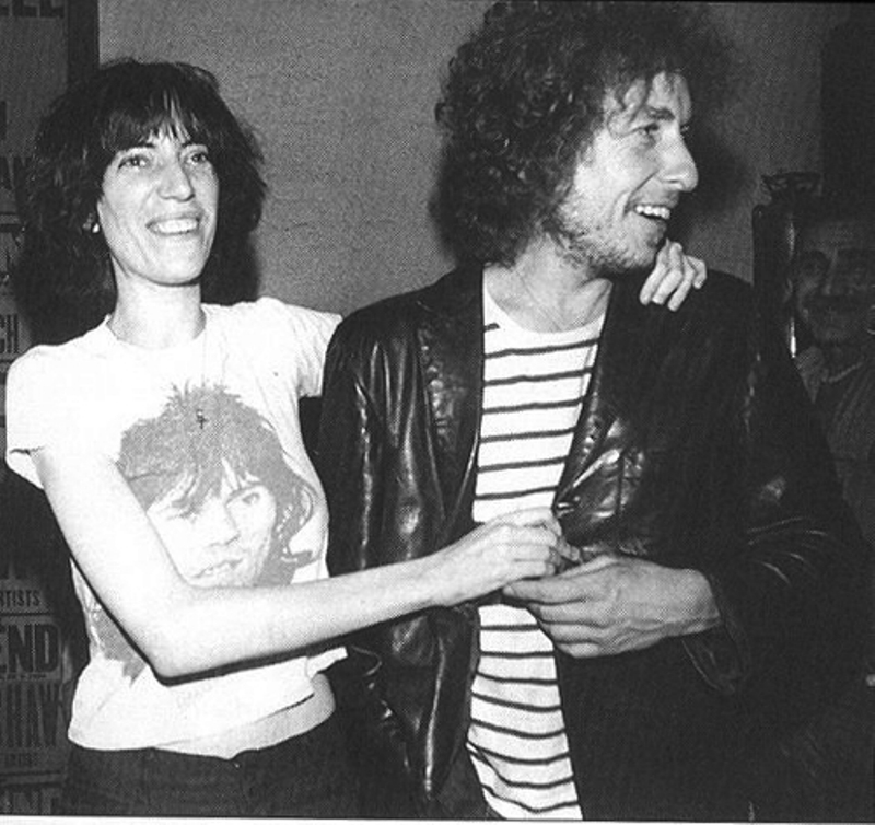 Patti Smith y Bob Dylan