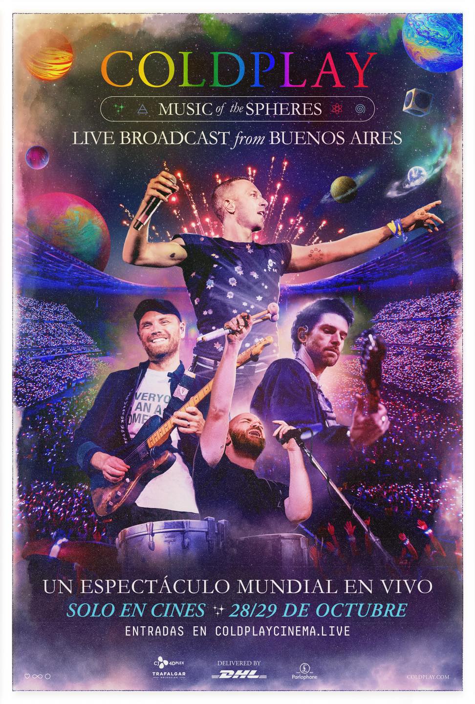 Coldplay llegará a Cinépolis con un concierto en vivo