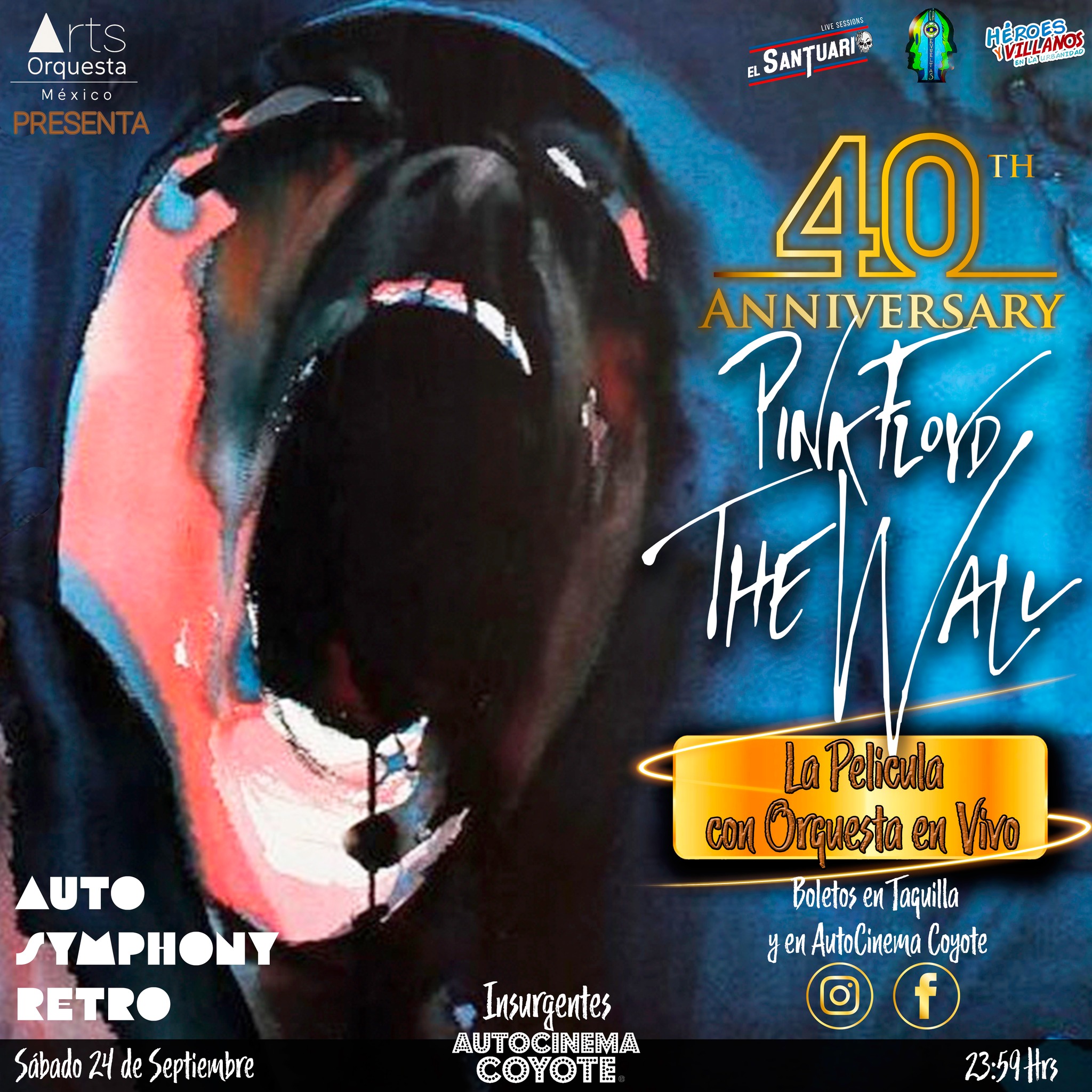 Celebra los 40 años de 'The Wall' en Autocinema Coyote