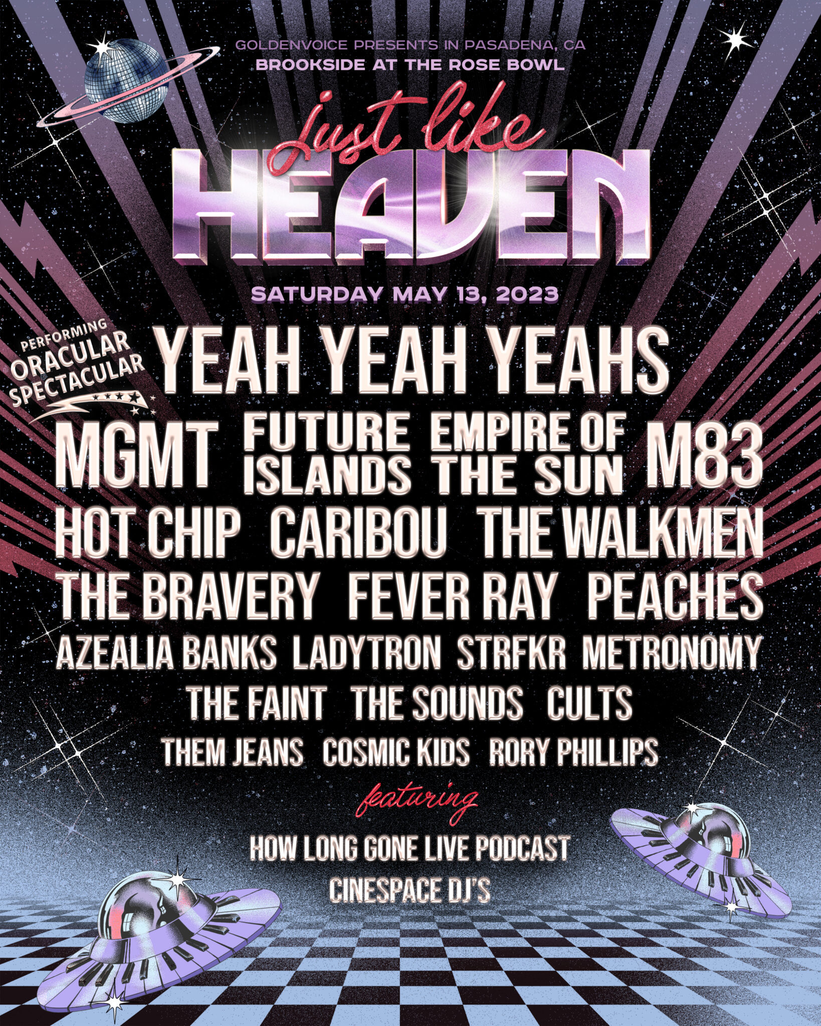 Conoce el lineup del Just Like Heaven Festival 2023