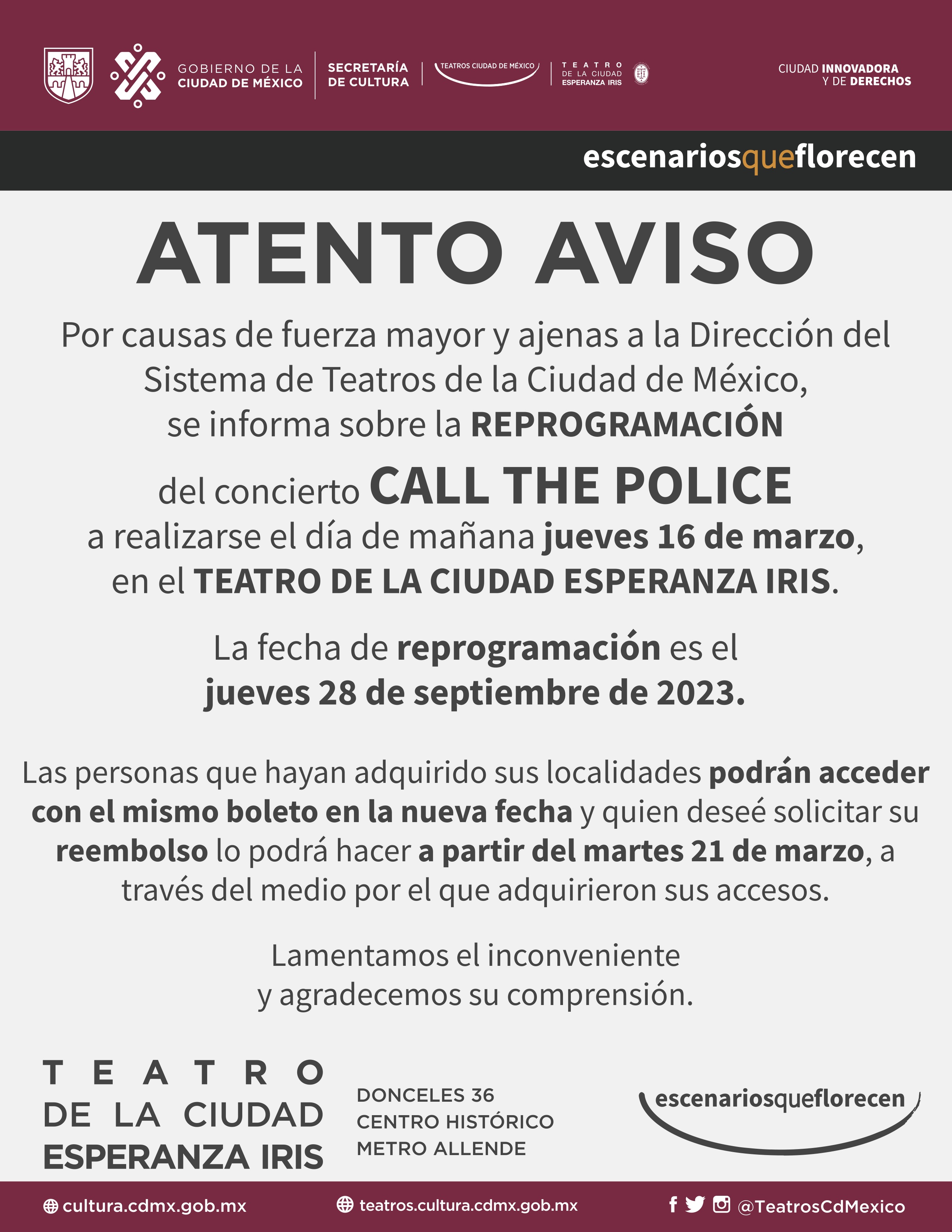 AVISO - CALL THE POLICE 2023