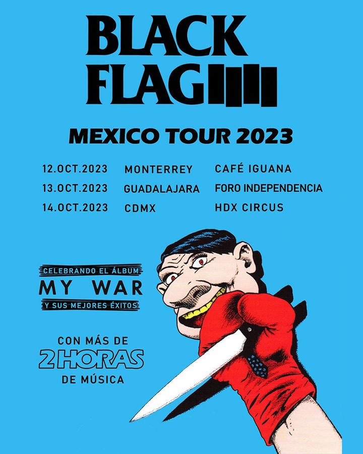 Black Flag anuncia conciertos en México