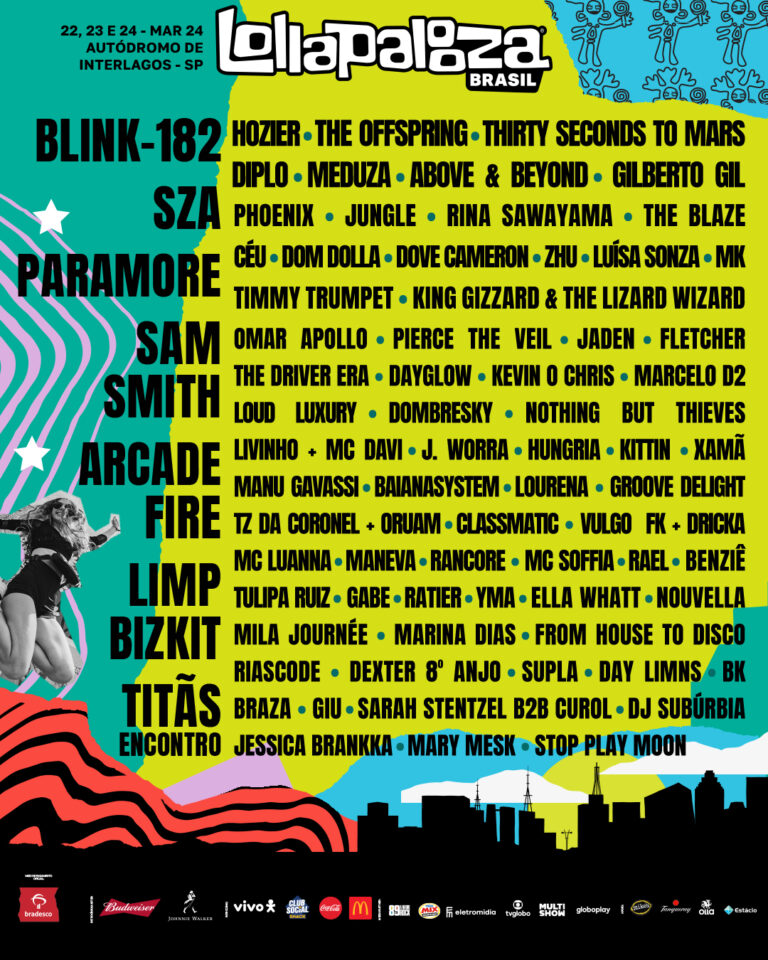 Conoce el lineup de Lollapalooza Brasil 2024