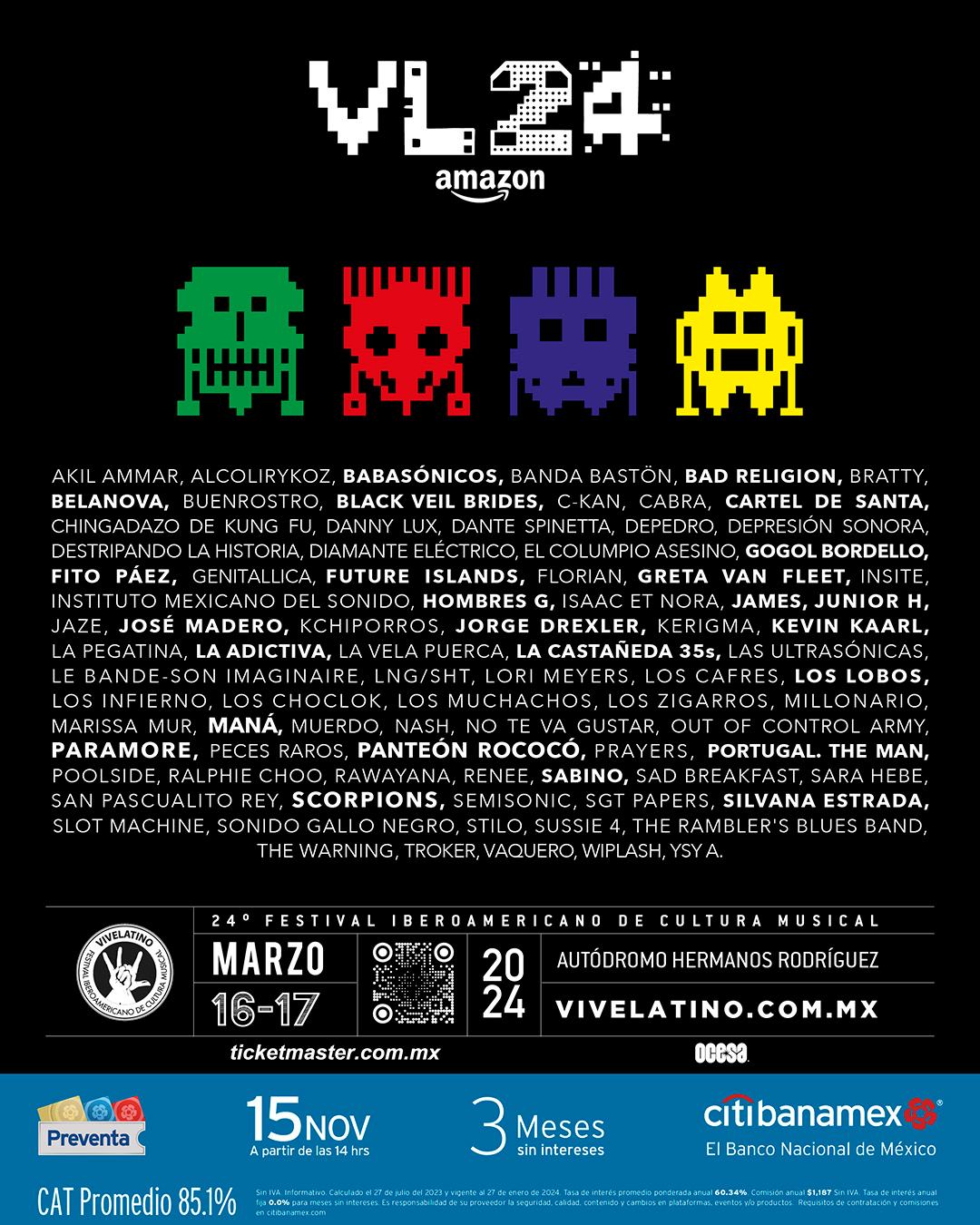 Conoce el cartel del Vive Latino 2024