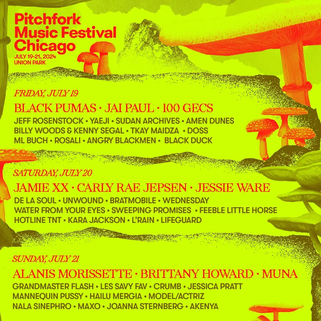 Pitchfork Music Festival 2024 Poster