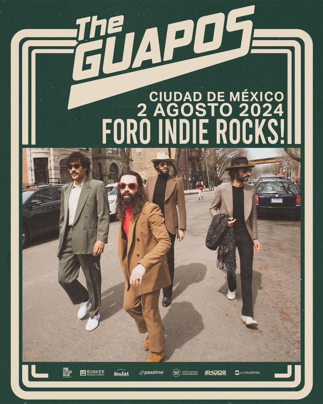 The Guapos se presentará en el Foro Indie Rocks!