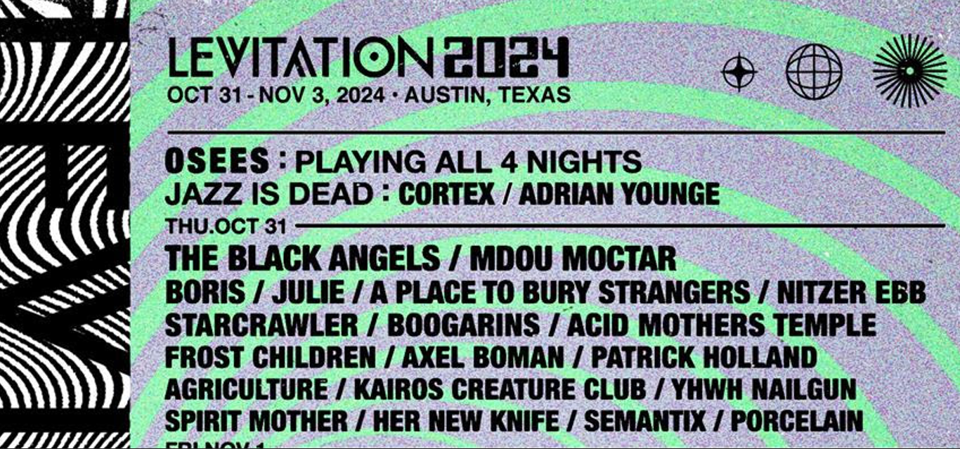 Conoce el lineup del festival Levitation 2024