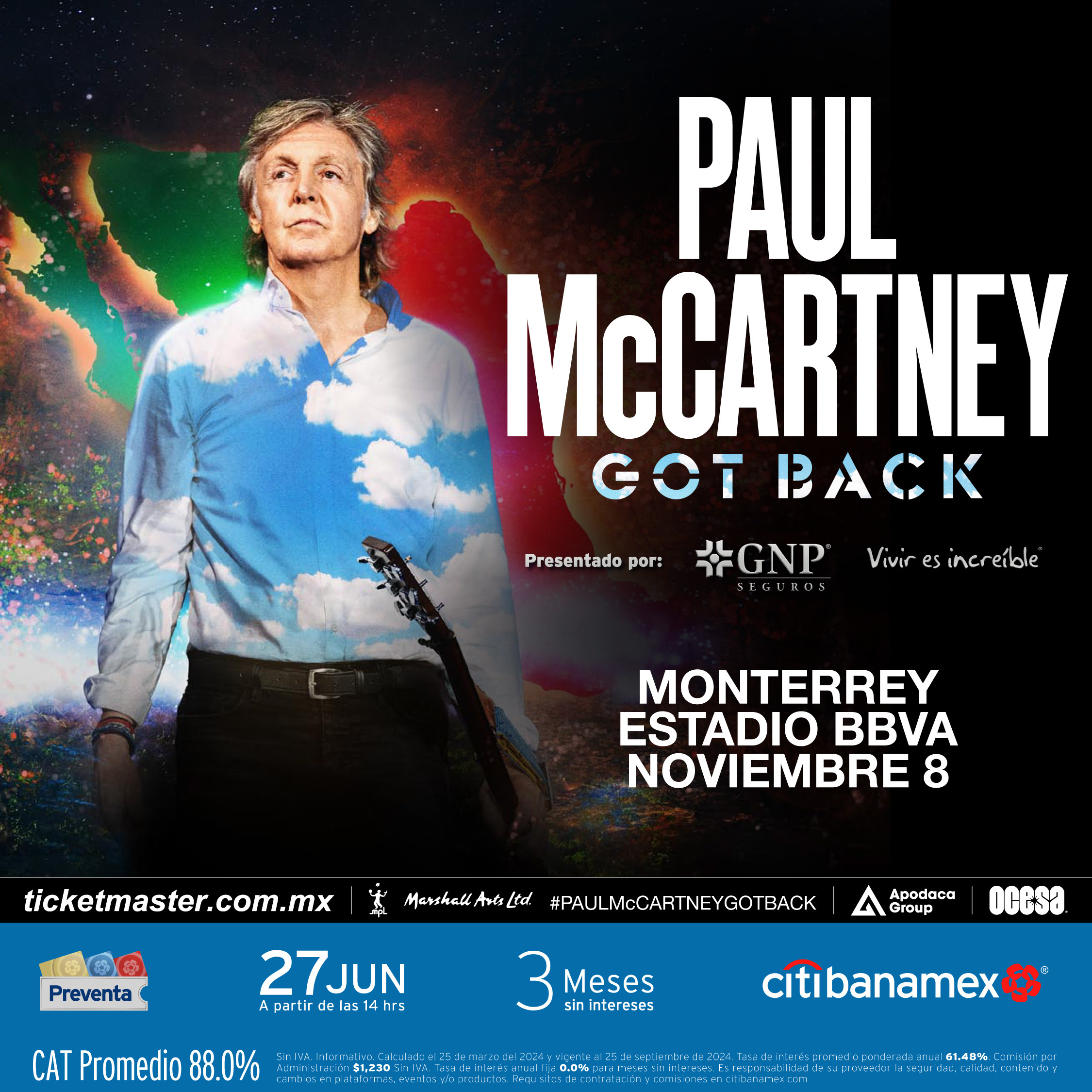 Paul Mccartney Estadio Bbv Monterrey