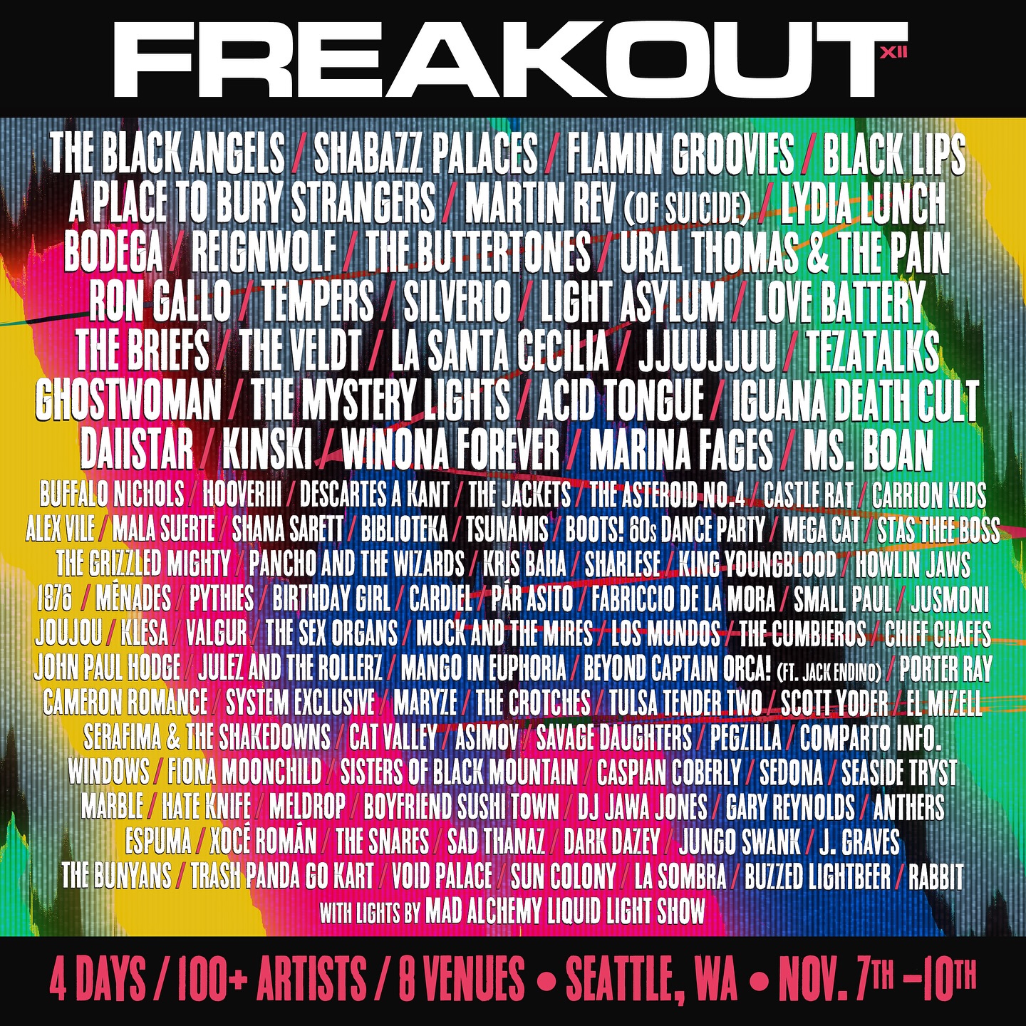 Freakout Full Lineup 2024