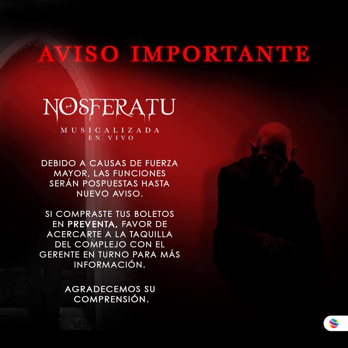 Nosferatu Cinemex Pospuesto