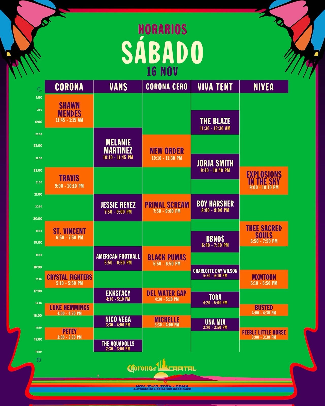 Horarios Sabado Cc 24