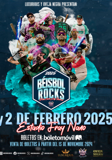 Beisbol Rocks Ir Poster Agnda