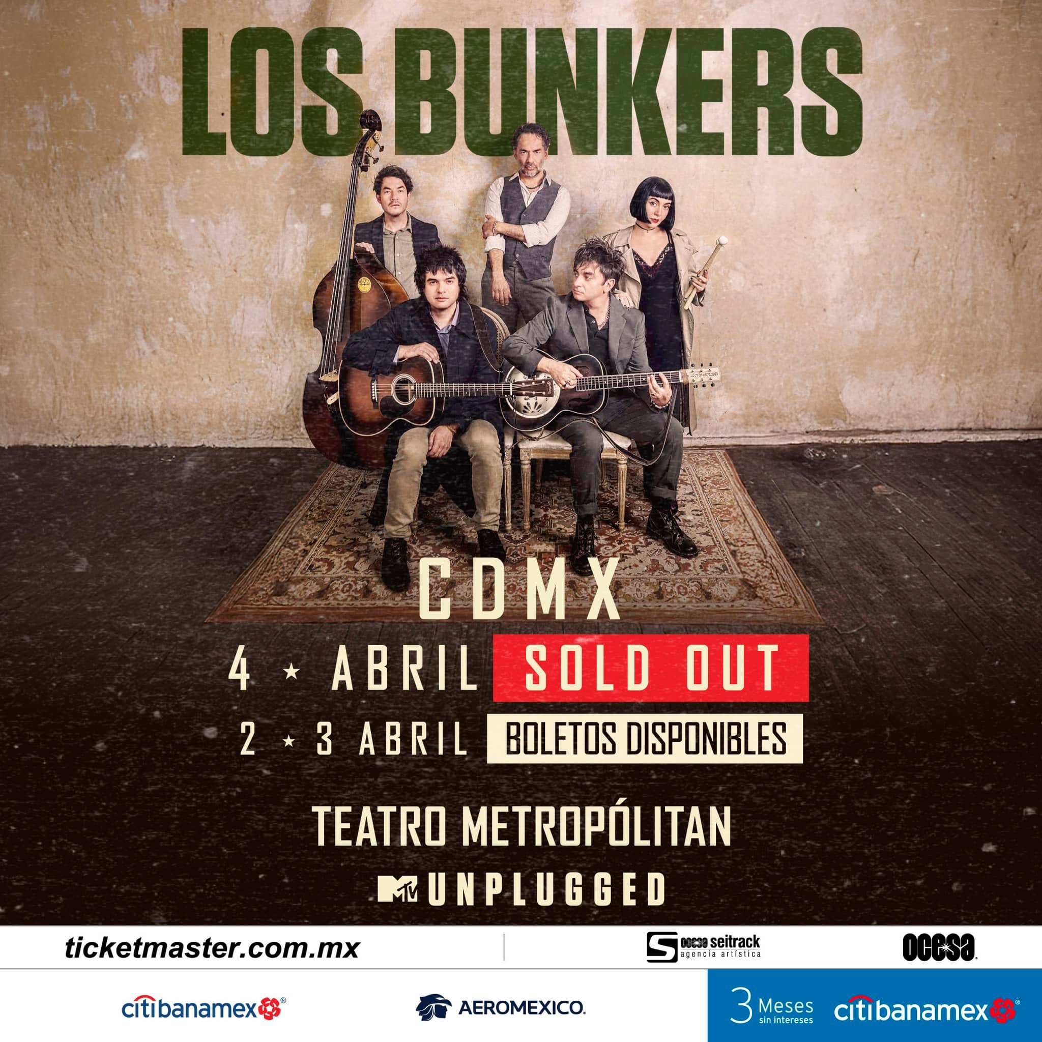 Bunkers Fecha Tres Sold Out