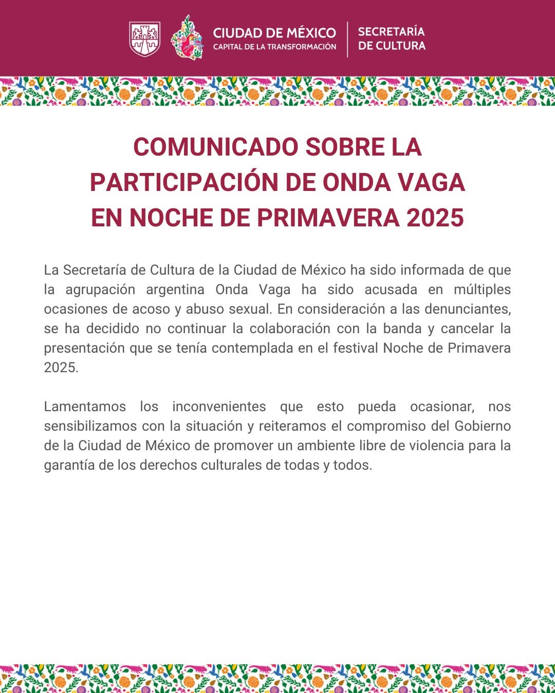 Onda Vaga Cancelados