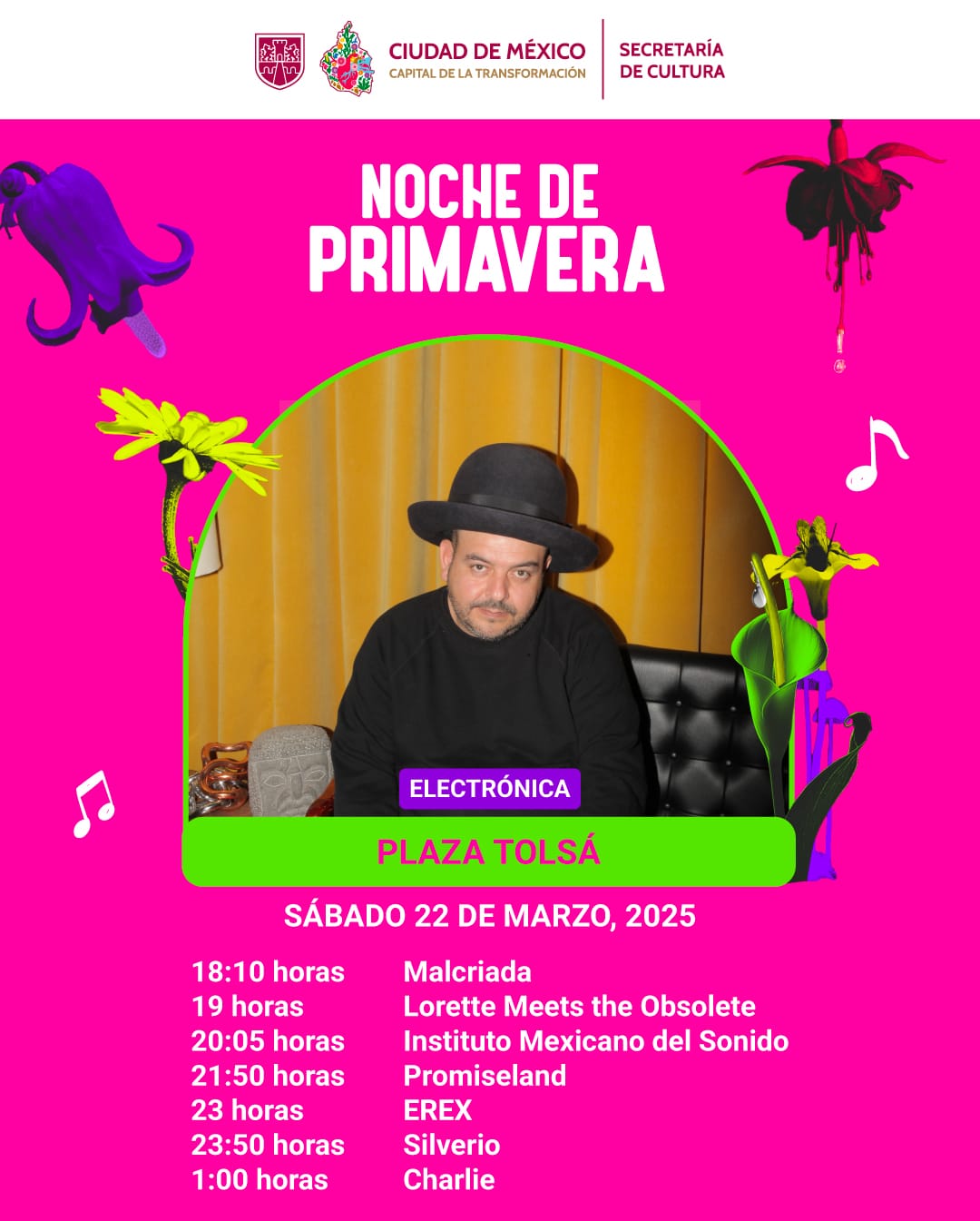 Plaza Tolsá Horarios Noche De Primavera 