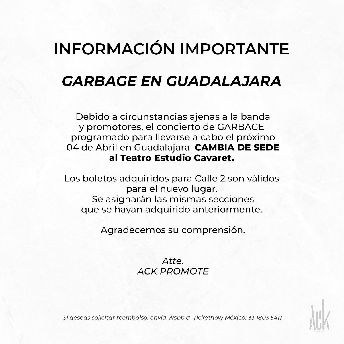 Garbage Comunicado