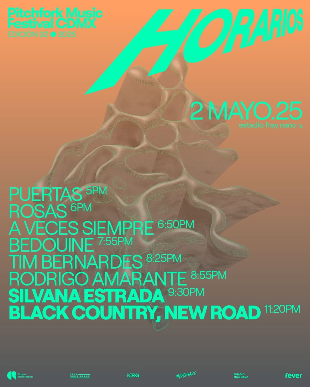 Pitchfork Cdmx Horarios 2 Mayo