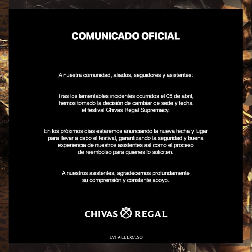 Chivas Regal Supremacy Comunicado 2025