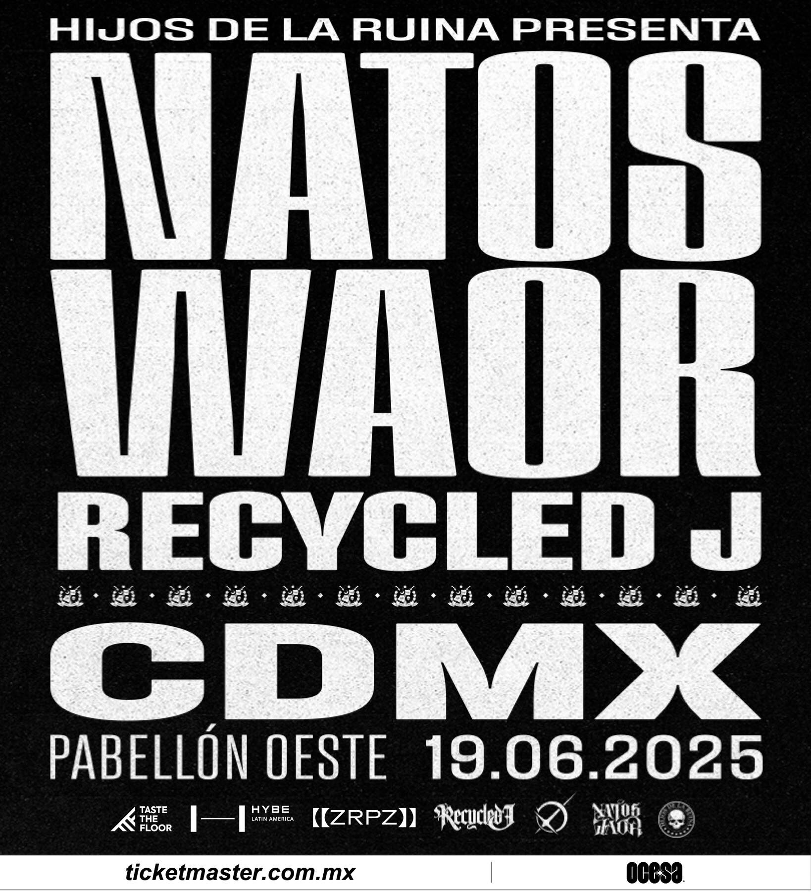 PRECIOS: Natos y Waor harán retumbar el Pabellón Oeste