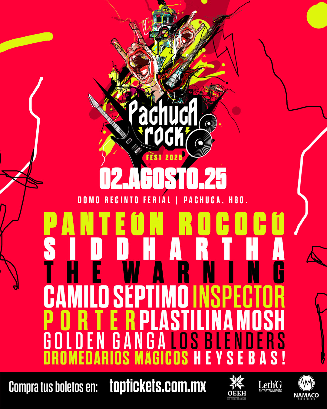 Pachuca Rock Fest Cartel 2025