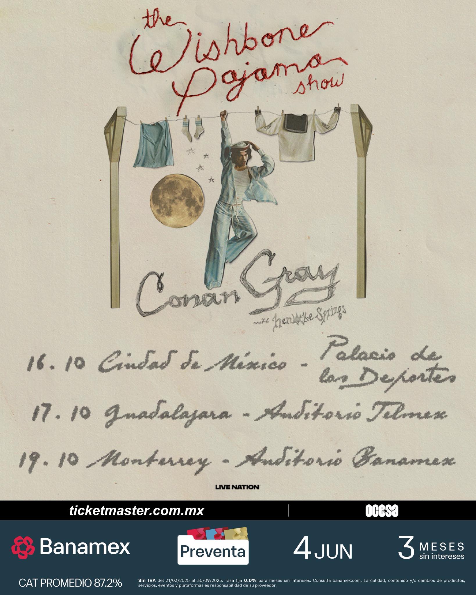 Conan Gray llegará al Palacio de los Deportes