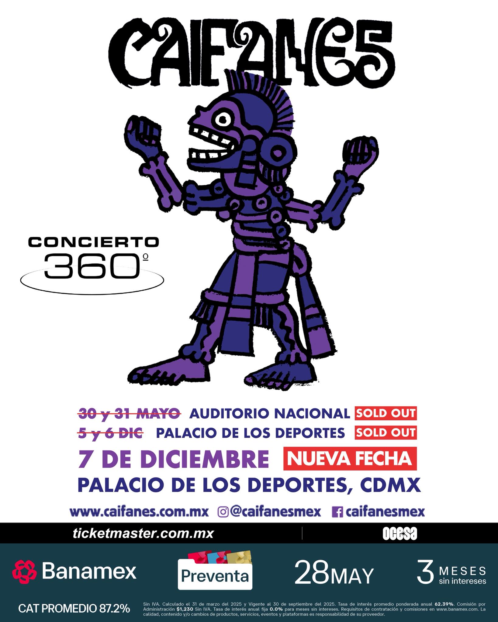 Caifanes tercera fecha palacio