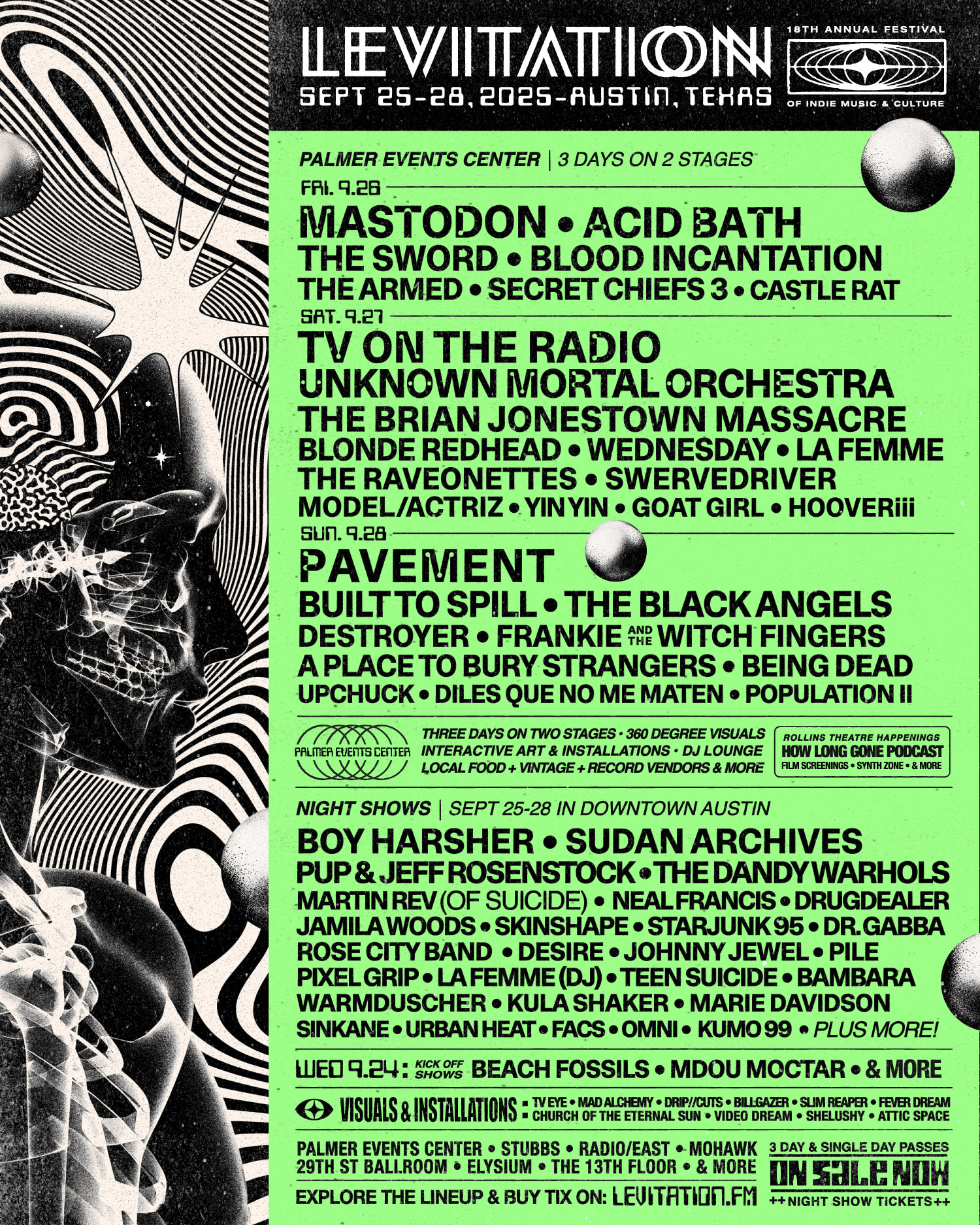 Levitation 2025 lineup