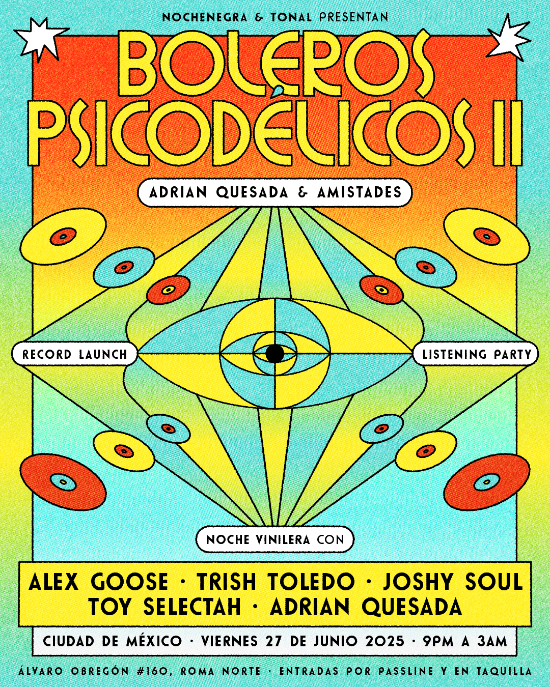 PRECIOS: Adrian Quesada presentará 'Boleros Psicodélicos II' en Tonal