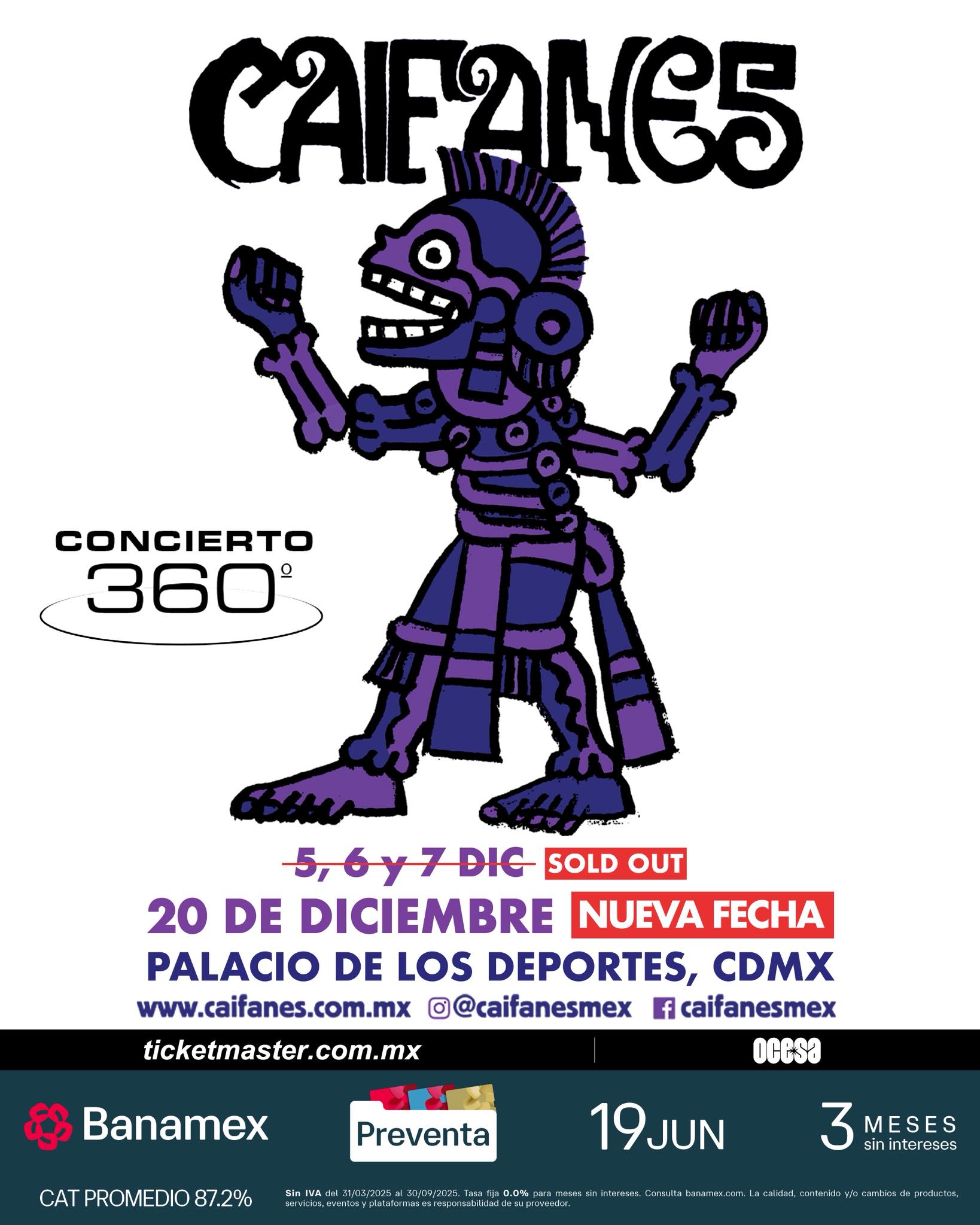 NUEVA FECHA: Caifanes iluminará el Palacio de los Deportes