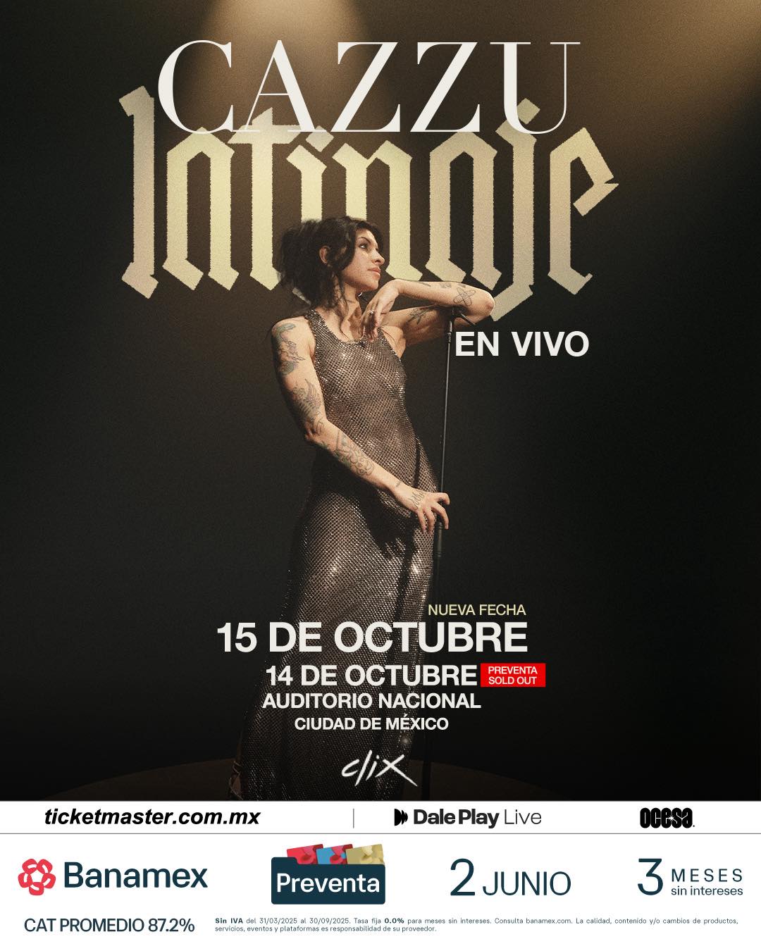 Cazzu nueva fecha auditorio nacional