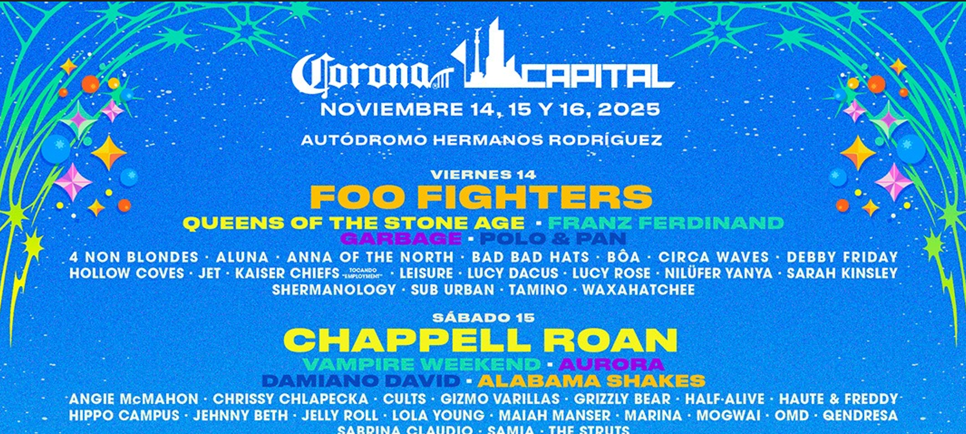 PRECIOS: Corona Capital 2025 revela lineup