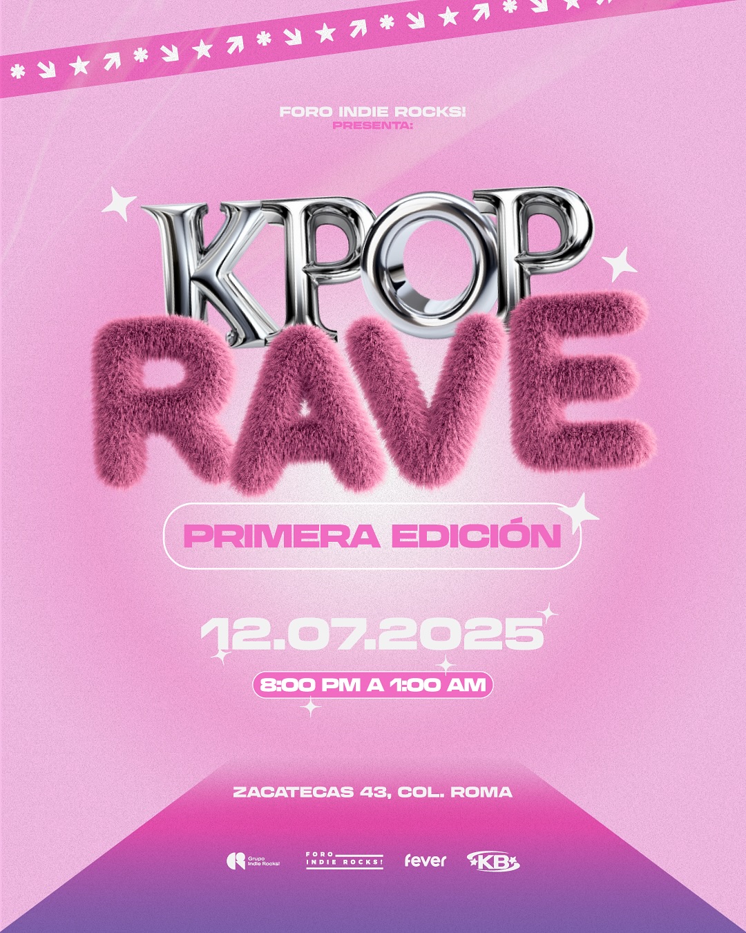PRECIOS: Kpop Rave en el Foro Indie Rocks!