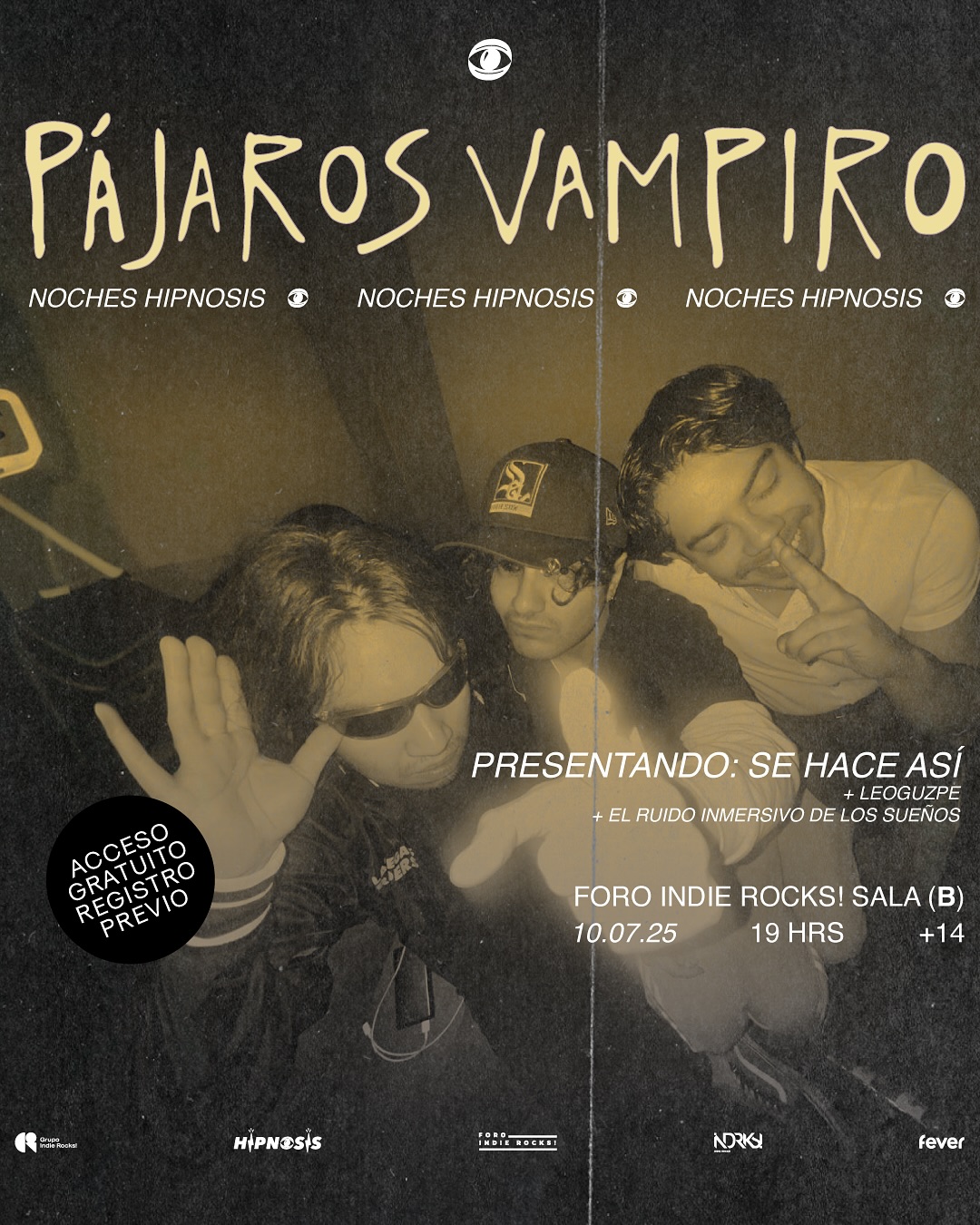 Noches hipnosis pajaros vampiro