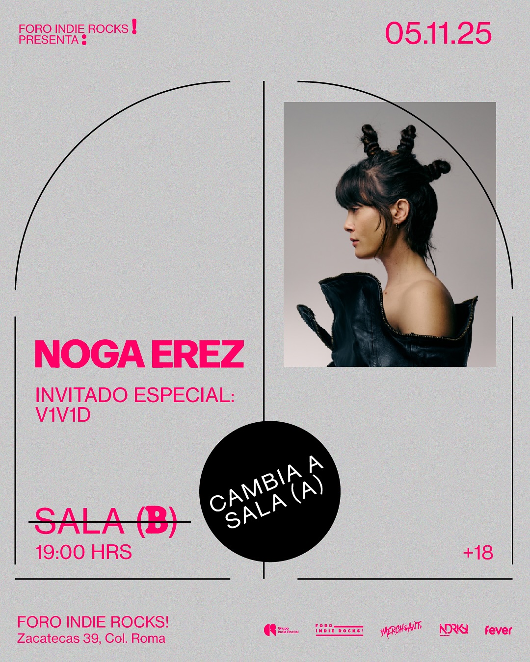 Noga erez foro ir cambia sala a