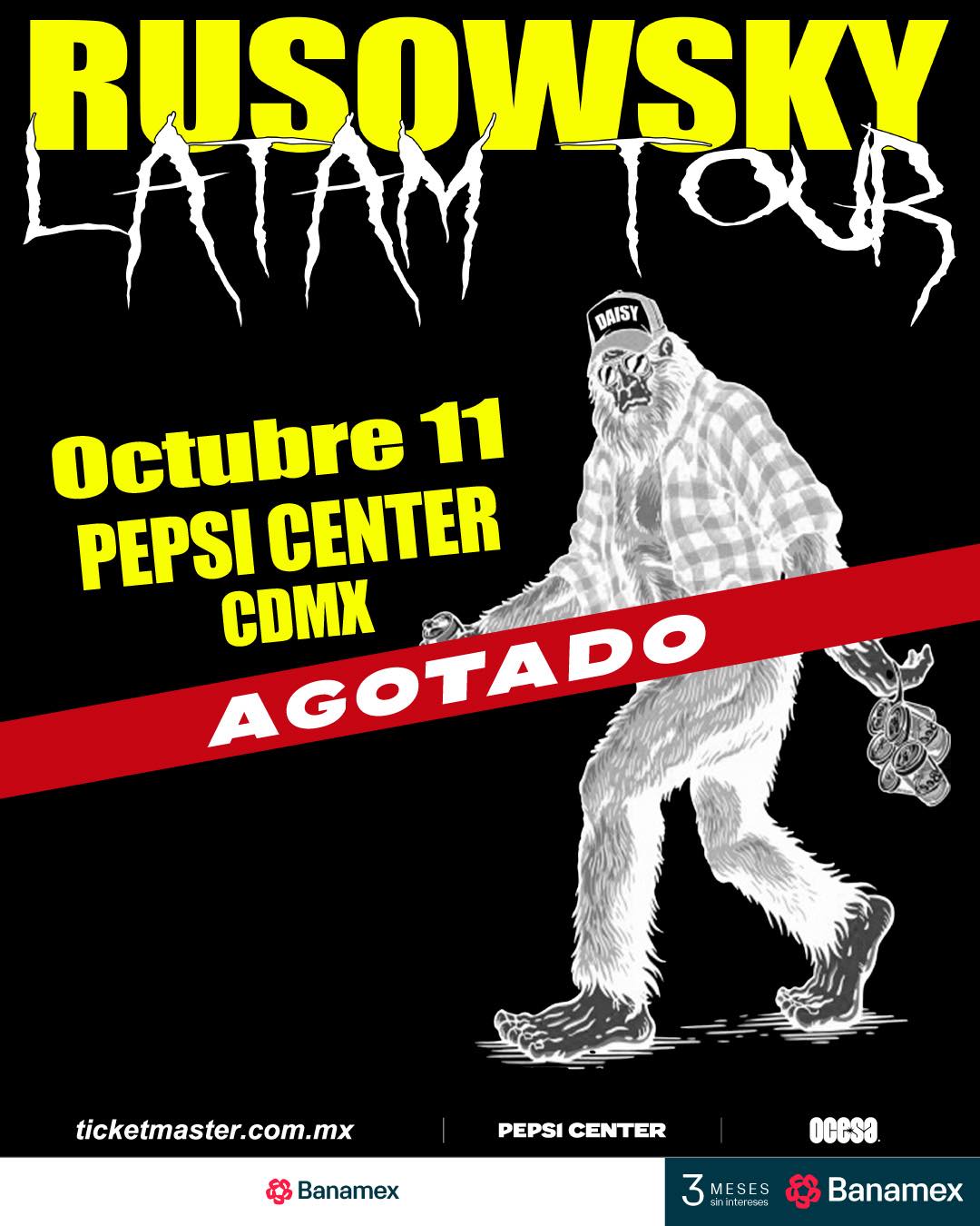 SOLD OUT: rusowsky se presentará en el Pepsi Center