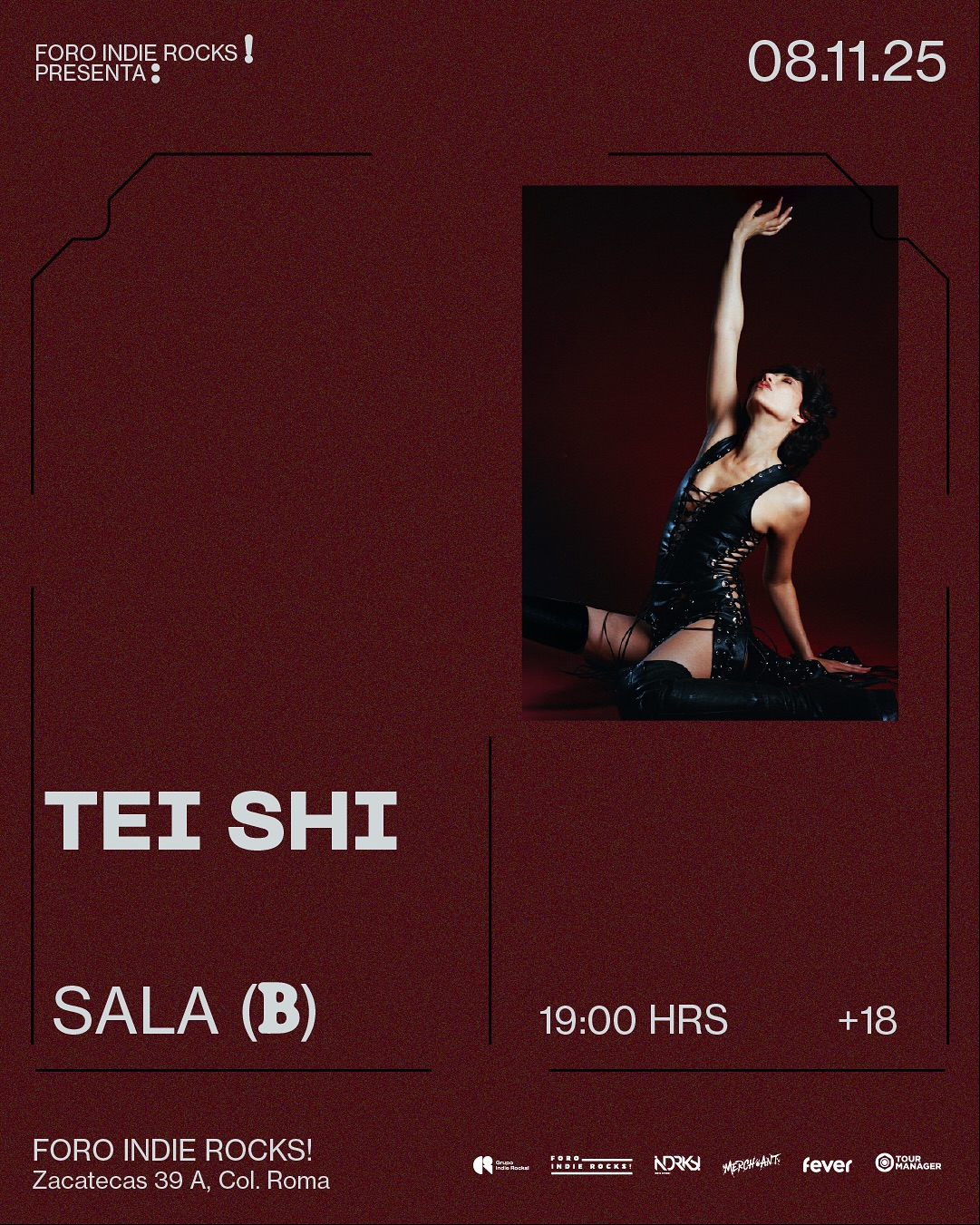 PRECIOS: Tei Shi se presentará en el Foro Indie Rocks!