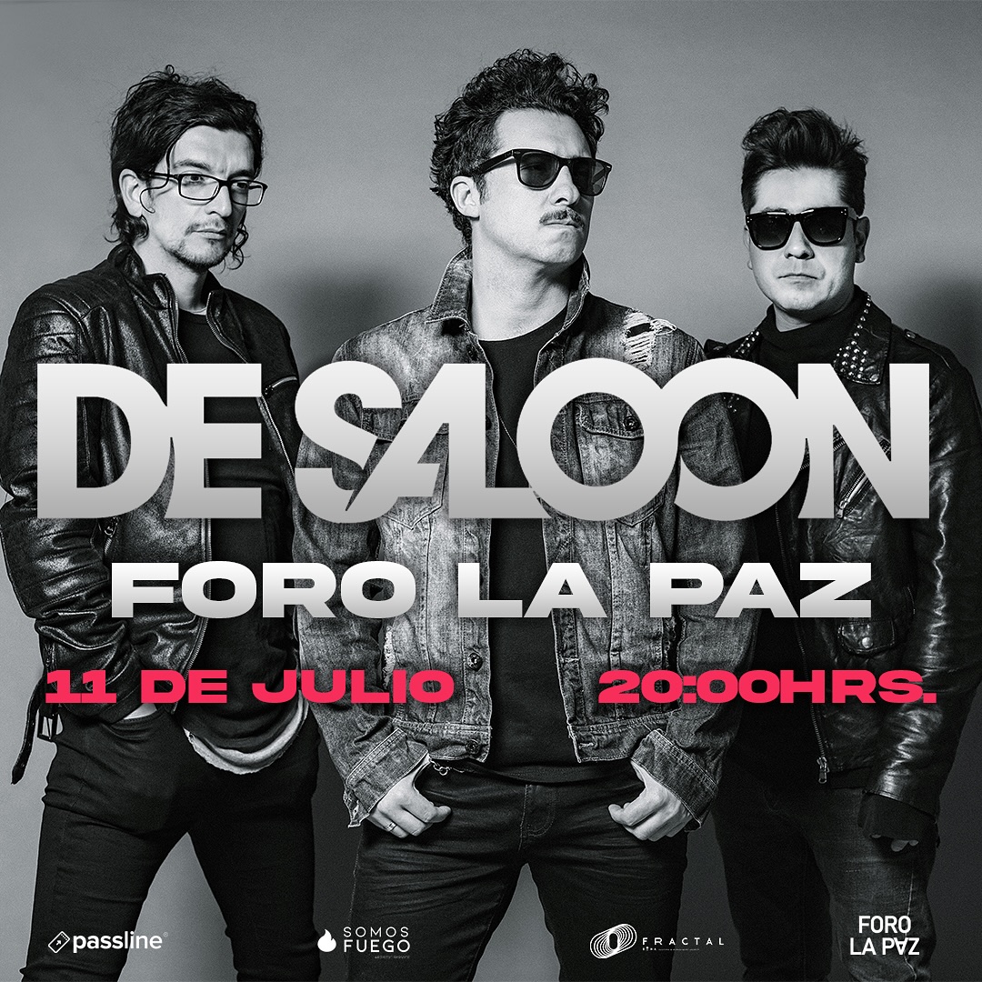 PRECIOS: De Saloon se presentará en el Foro La Paz