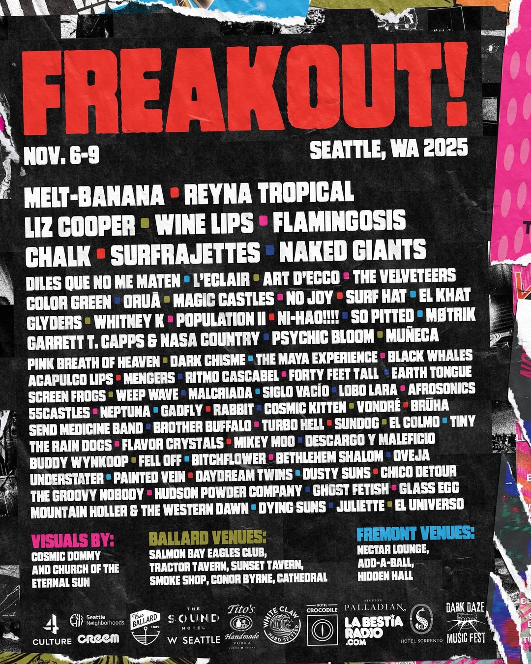 PRECIOS: Freakout! Festival 2025 anuncia lineup