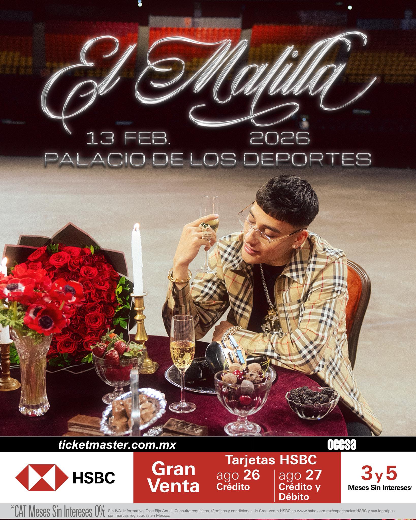 PRECIOS: El Malilla se presentará en el Palacio de los Deportes 