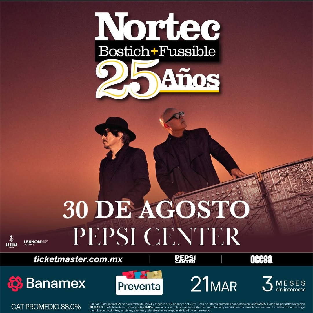 PRECIOS: Nortec: Bostich + Fussible prenderá el Pepsi Center